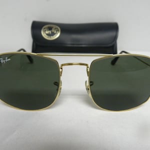 New Vintage B&L Ray Ban Fashion Metals Style 4 Gold G-15 Gray Sunglasses USA