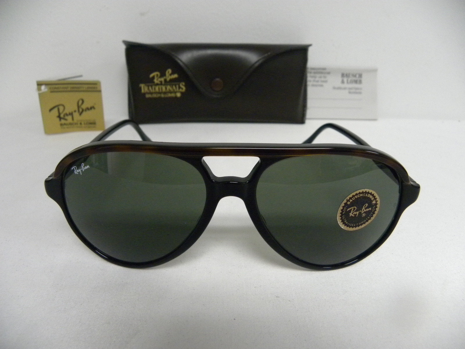 New Vintage B&L Ray Ban Traditionals Style A Tortoise Black L1668