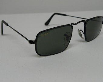 Ray Ban B&L Black Aviator 62 14 Vintage Sunglasses Made in USA