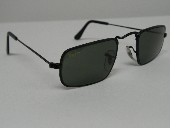 New Vintage B&L Ray Ban Classic Collection IV Black Rectangular