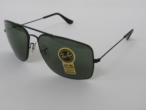 New Vintage B&L Ray Ban Classic Metals Explorer Black G-15 62mm