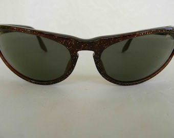 New Vintage B & L Ray Ban bocznej Skyline Wrap brązowy złoty Fleck G-15 Gold Mirror W2354 okulary przeciwsłoneczne nos