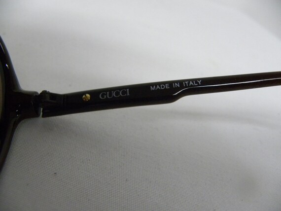 New Vintage Gucci 1107/S 76S Dark Brown Aviator I… - image 7