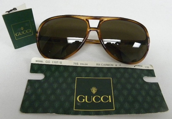 New Vintage Gucci 1107/S 76S Brown 