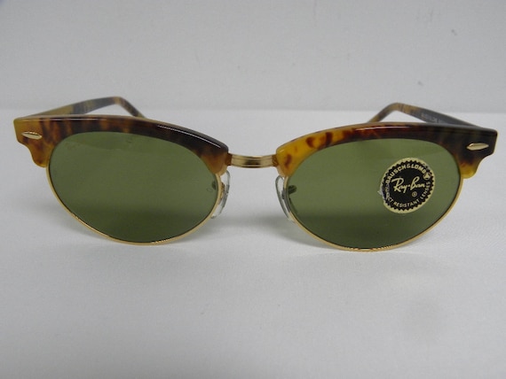 RayBan　CLUBMASTER OVAL ヴィンテージ c.1990 Ray-Ban Clubmaster Oval W1264 by Bausch & Lomb