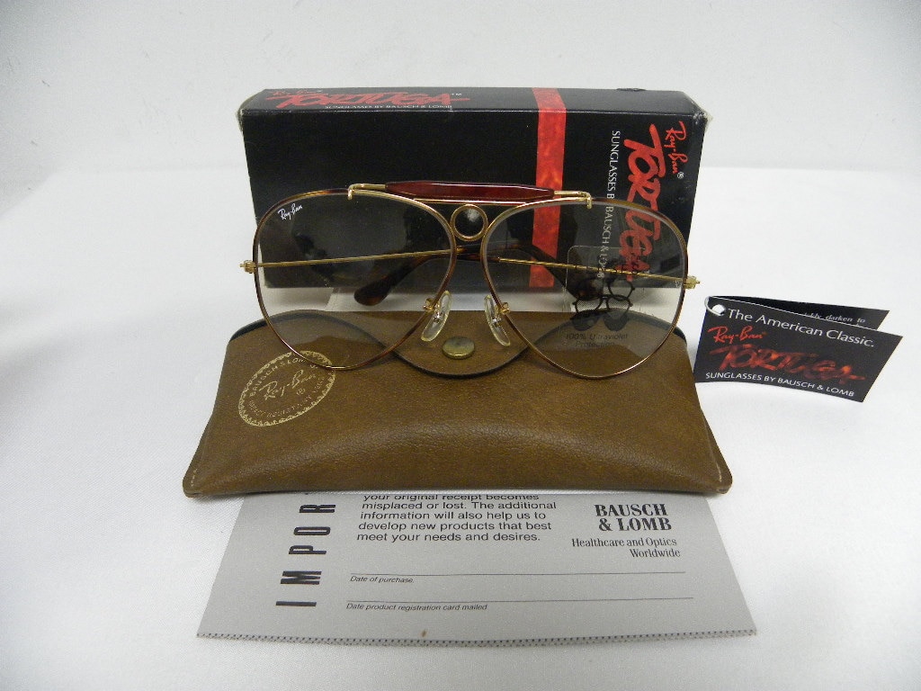 New Vintage B&L Ray Ban Shooter Tortuga L1702 Gold Changeable - Etsy UK