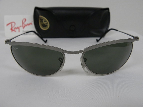 New Vintage B&L Ray Ban New Deco Metal Oval Steel… - image 1