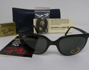 New Vintage B&L Ray Ban Cats 1000 Brown G-15 L0119 Sunglasses usa