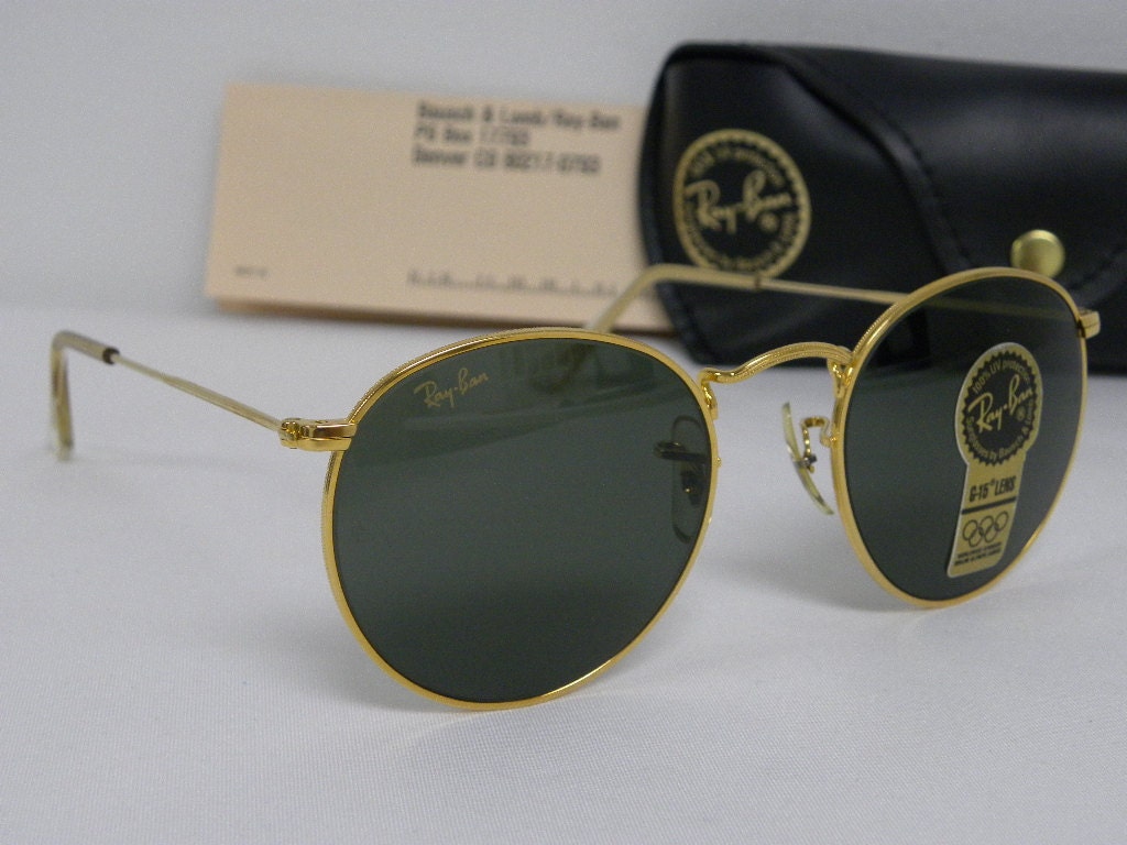 ヴィンテージ　B&L Ray-Ban USA製　ゴールドラウンドサングラス il_fullxfull.708707740_kbgr.jpg