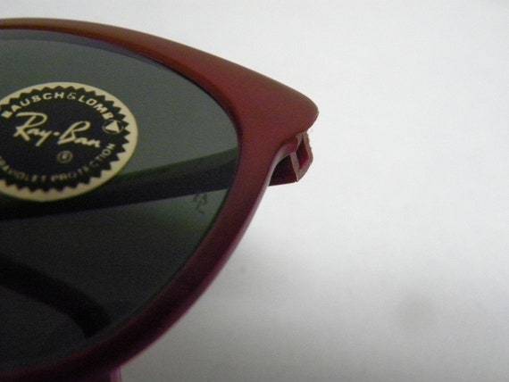 New Vintage B&L Ray Ban Cats 1000 Red G-15 Sungla… - image 4