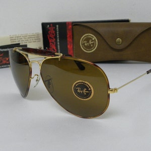 New Vintage B&L Ray Ban Outdoorsman II Tortuga Gold Tortoise B-15 62mm L1712 Sunglasses USA