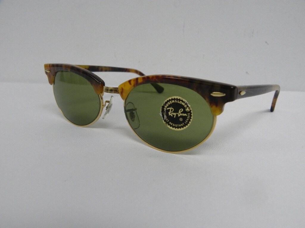New Vintage B&L Ray Ban Clubmaster Oval Blonde Tortoise