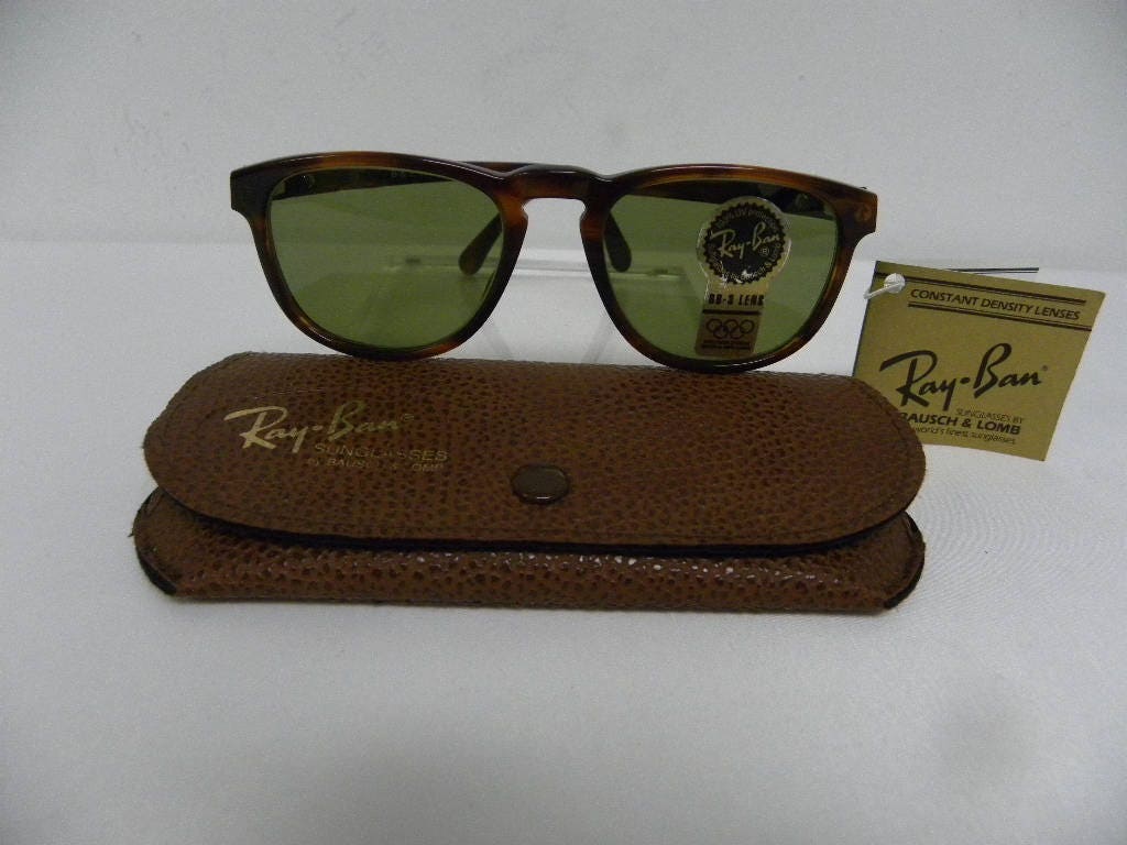 絶妙なデザイン New Vintage B&L Ray Ban Gatsby Style 2 Square Mock Tortoise 小物