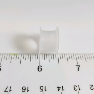 Pair of clear silicone tunnels 8G to 1 inch sizes available HALF INCH WIDE
