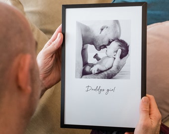Daddy's Girl Photo Frame - Fathers Day Gift - Personalised Daddy Gift - A4  Print