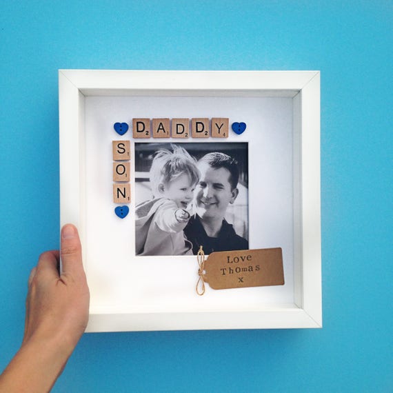 dad son picture frame
