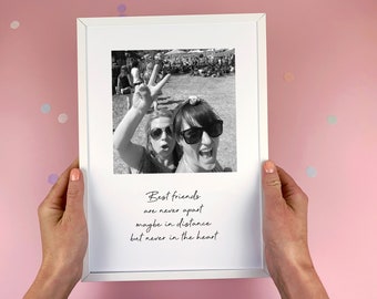 Personalised Best Friends Photo Print - Friend Christmas Gift