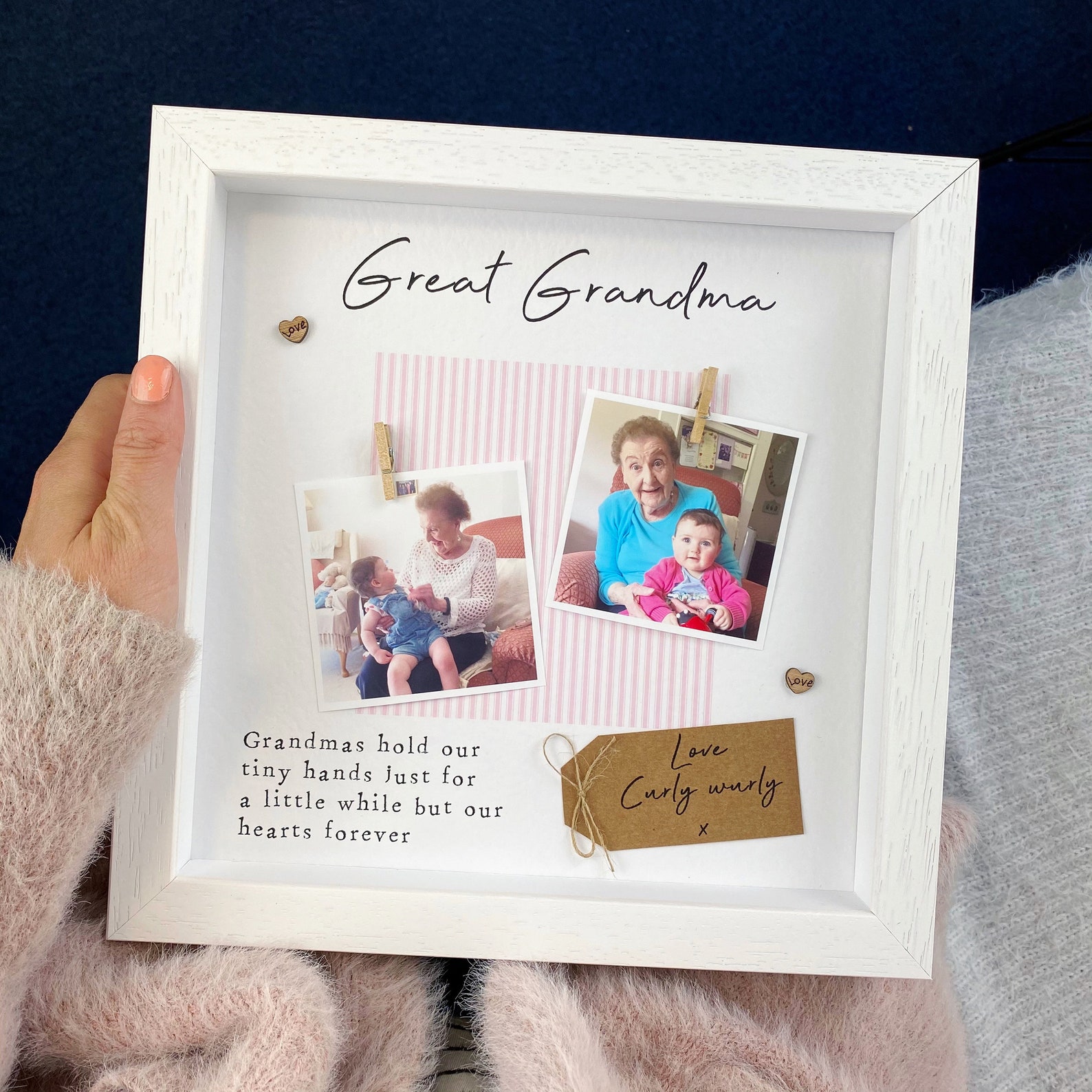 Great Grandma Frame Personalised Scrabble Frame Photo Frame Etsy UK