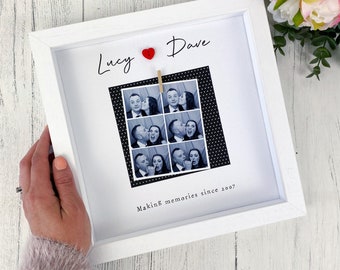 Making Memories Photo Frame- Photo Booth Frame- Valentines Day- Personalised Wedding Gift- Anniversary Gift- Favourite Memory - Couple Gift