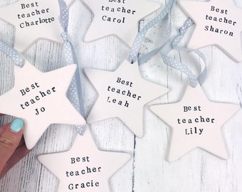 Best Teacher Gift - Ceramic Star Keepsake