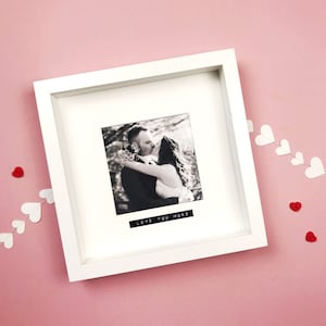 Wedding Photo Frame - Just Married Gift - Love You More