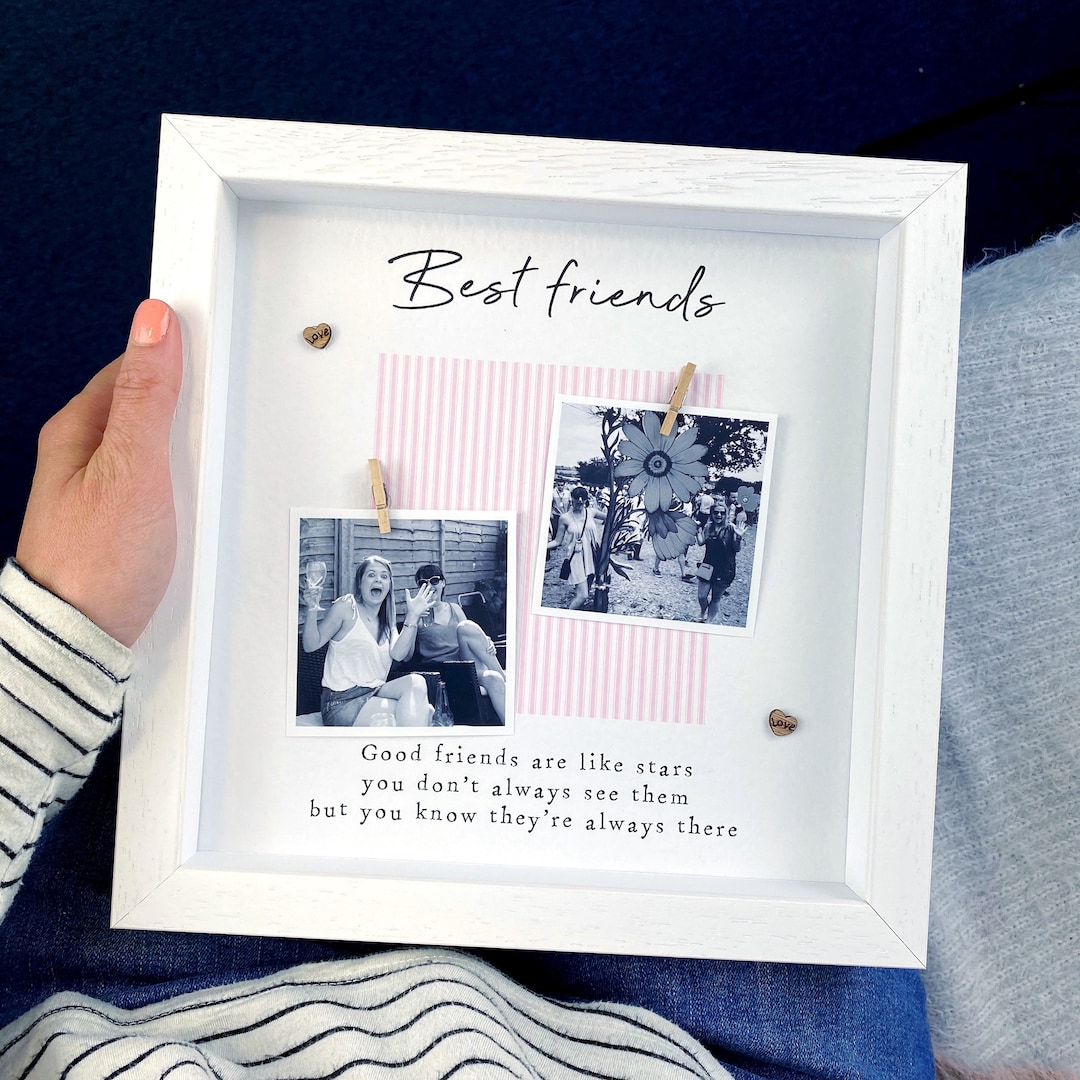 Best Friends Frame Personalized Photo Framebirthday Great Gift Personalized  Gift Wood Frame Holds 4x6 Photo 