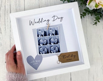 Wedding Day Photo Frame-  Personalised Wedding Gift - Best Day Ever - Wedding Keepsake- Wedding Photo Frame