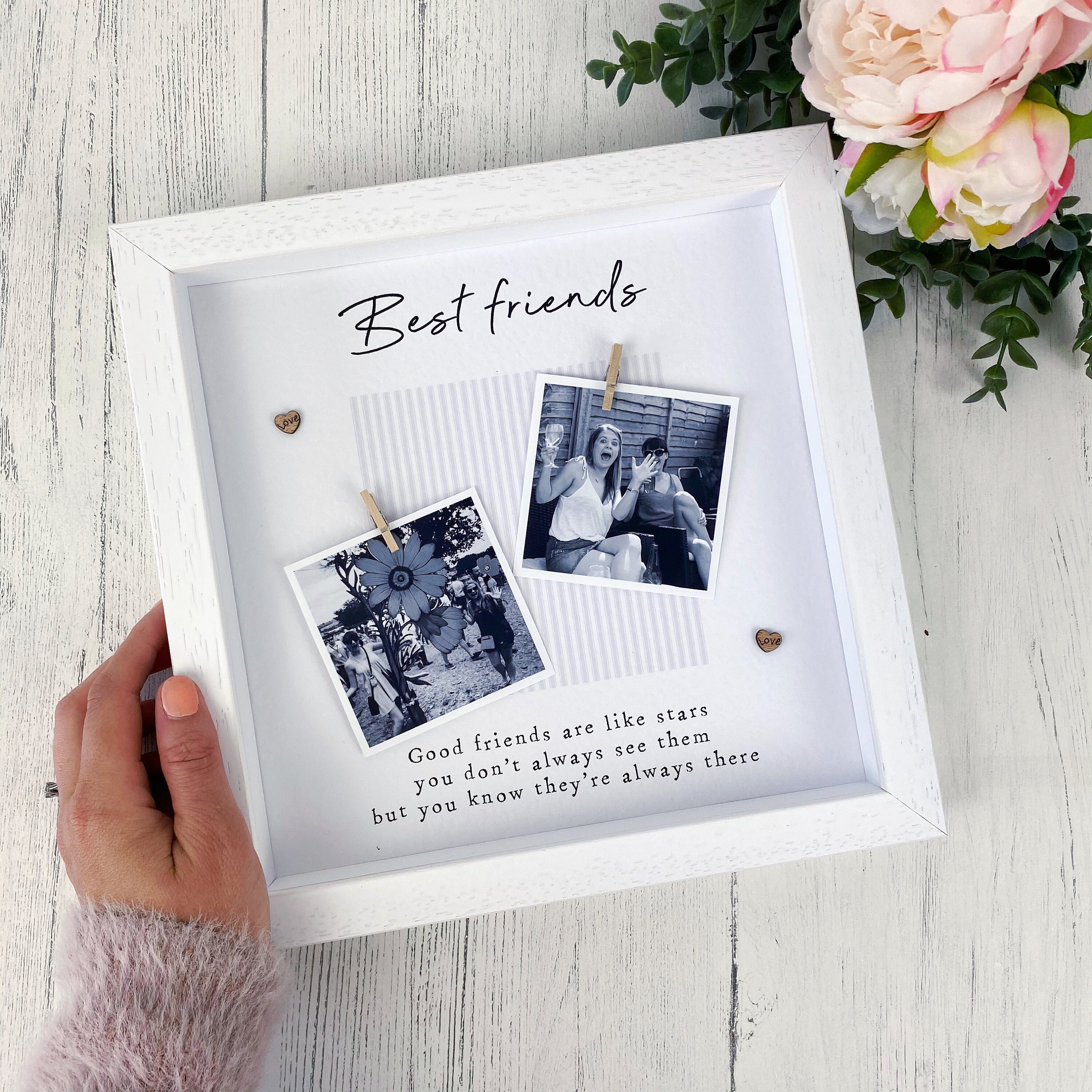 Best Friends Photo Frame Personalised Friend Frame Photo Etsy UK
