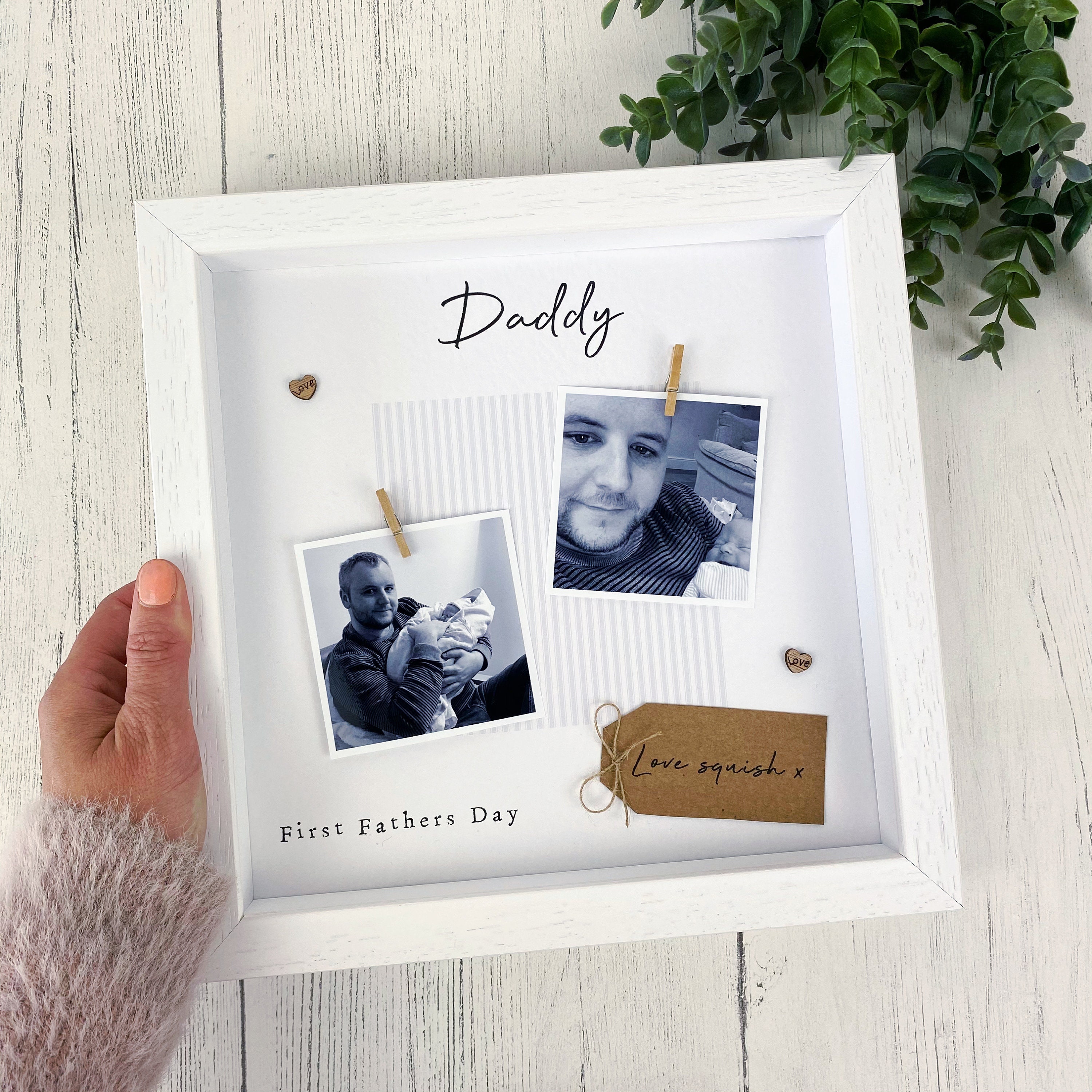 Daddy Scrabble Frame First Fathers Day Photo Frame - Daddy Scrabble Frame - Personalised ...