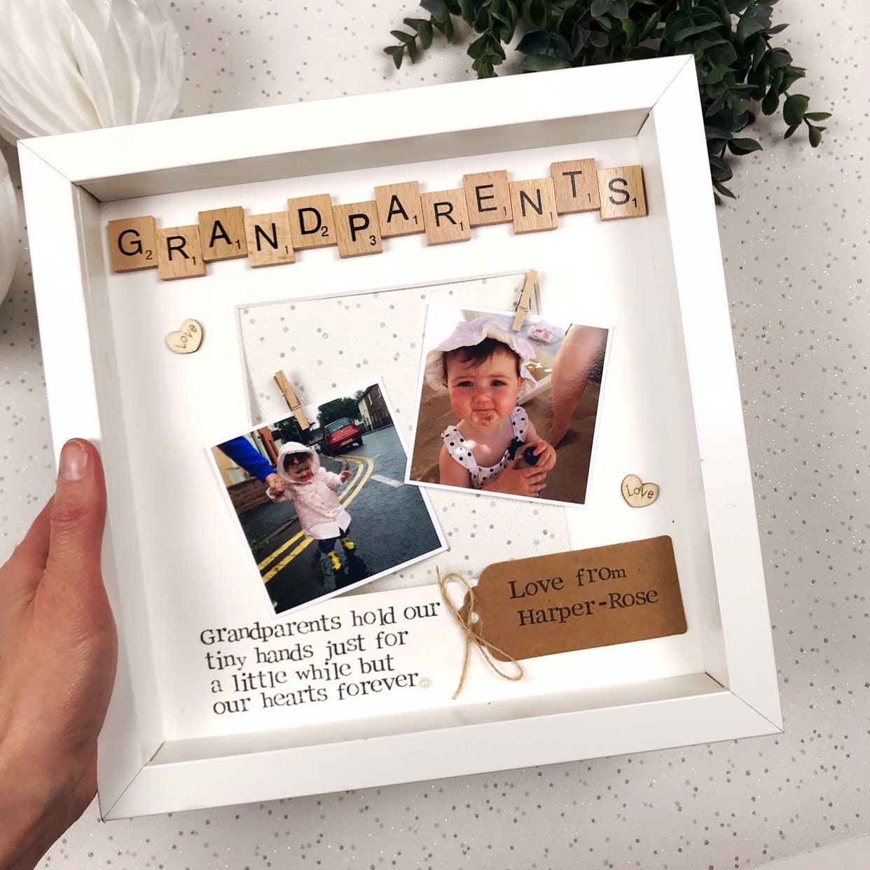 Grandparents Photo Frame Personalised Frame Grandparents Etsy