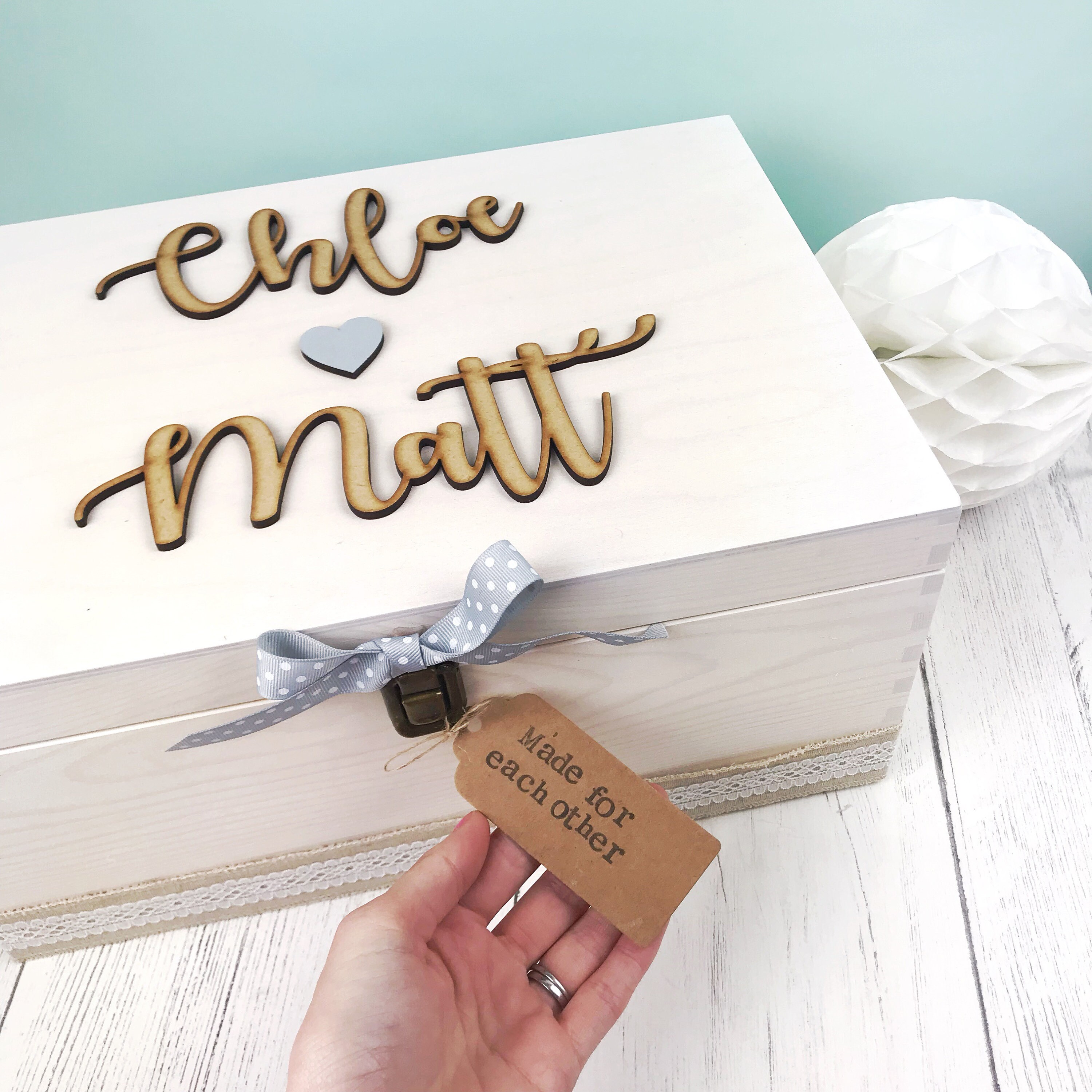 Wedding Keepsake Box Wedding Memories Couple Gift Etsy