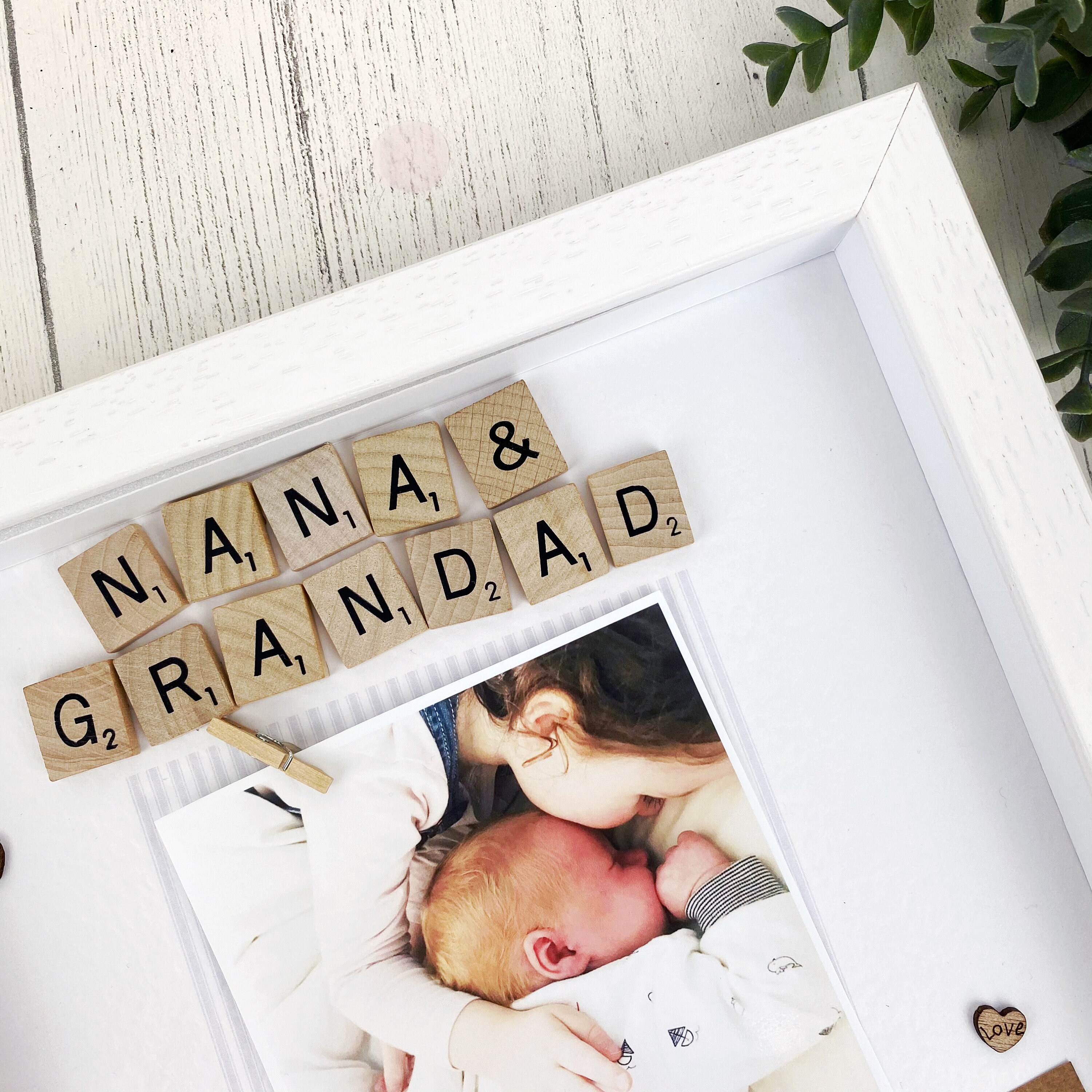Nana & Grandad Photo Frame Personalised Frame Grandparents Etsy UK