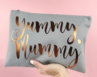 Yummy Mummy Make Up Bag - Mothers Day Gift - Baby Shower Gift - Mummy Gift - Mum To Be Gift - Mummy Wash Bag