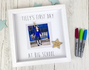 Personalised First Day at Big School Photo Frame