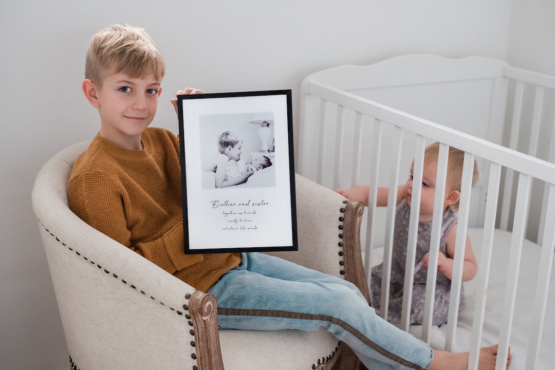 Personalised Big Brother Photo Frame Brother and Sister Christmas Gift