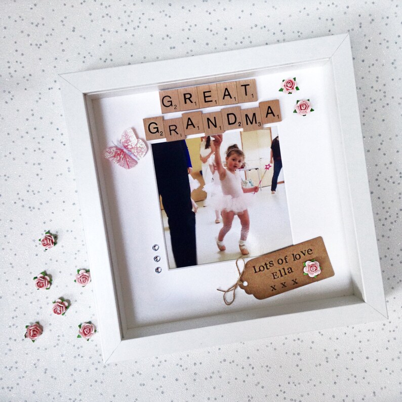 Great Grandma Frame Personalised Scrabble Photo Frame Nana Etsy