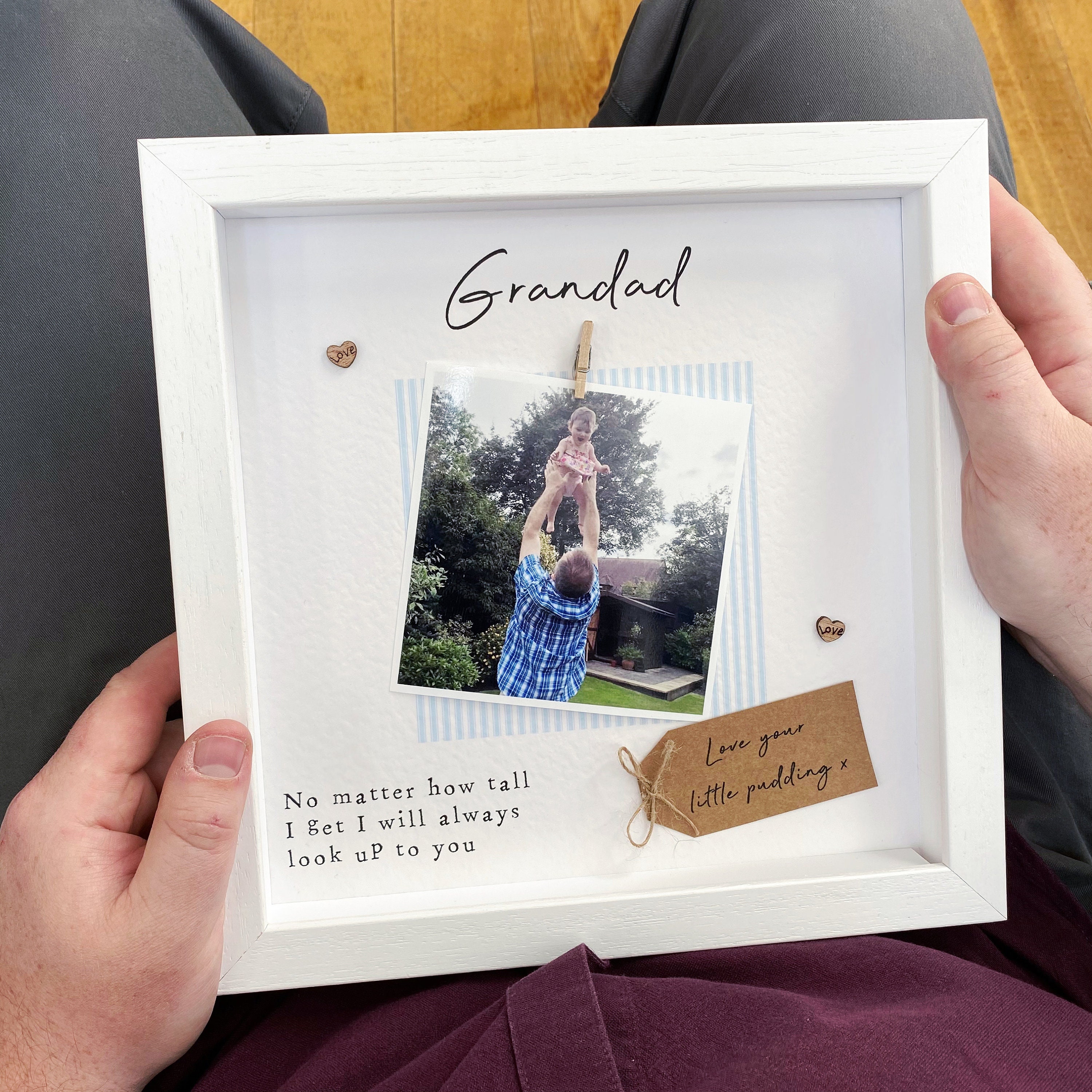Grandad Photo Frame Fathers Day Gift Personalised Grandad Frame I
