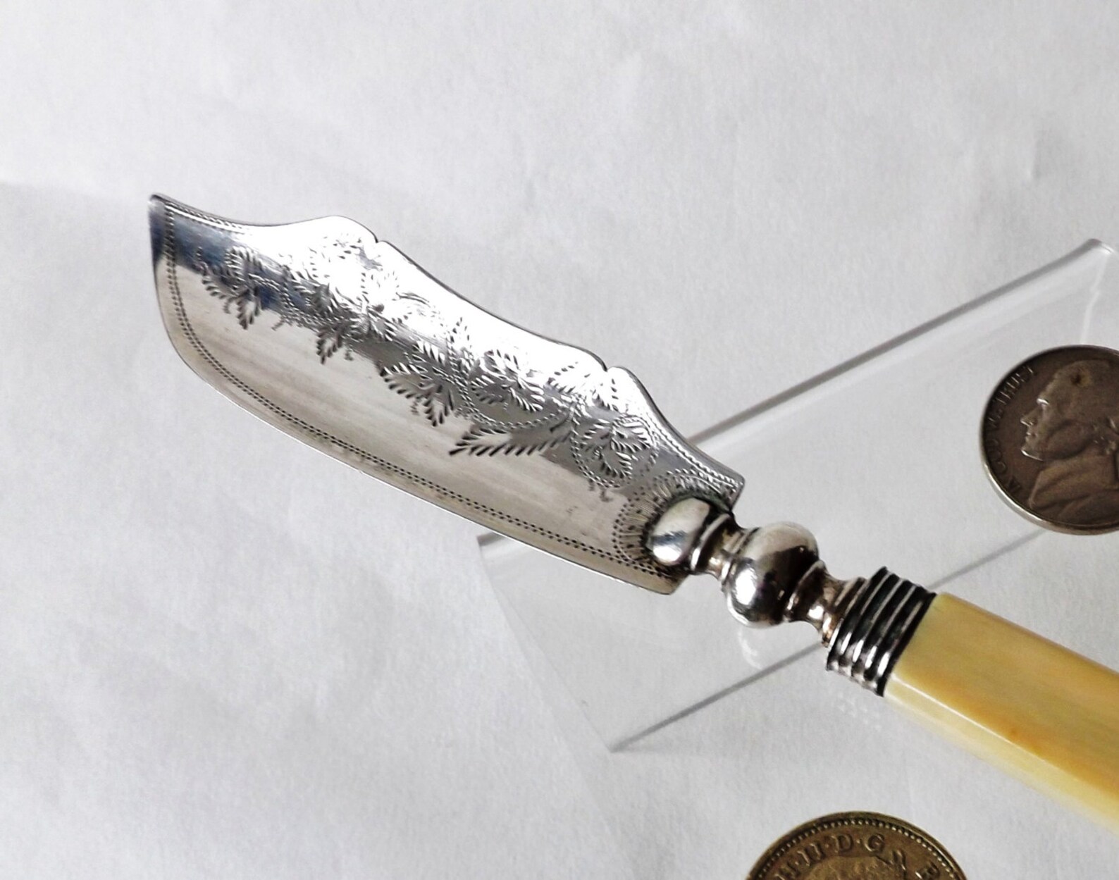 Antique Silver Butter Knife / 1834 English William IV Butter Etsy