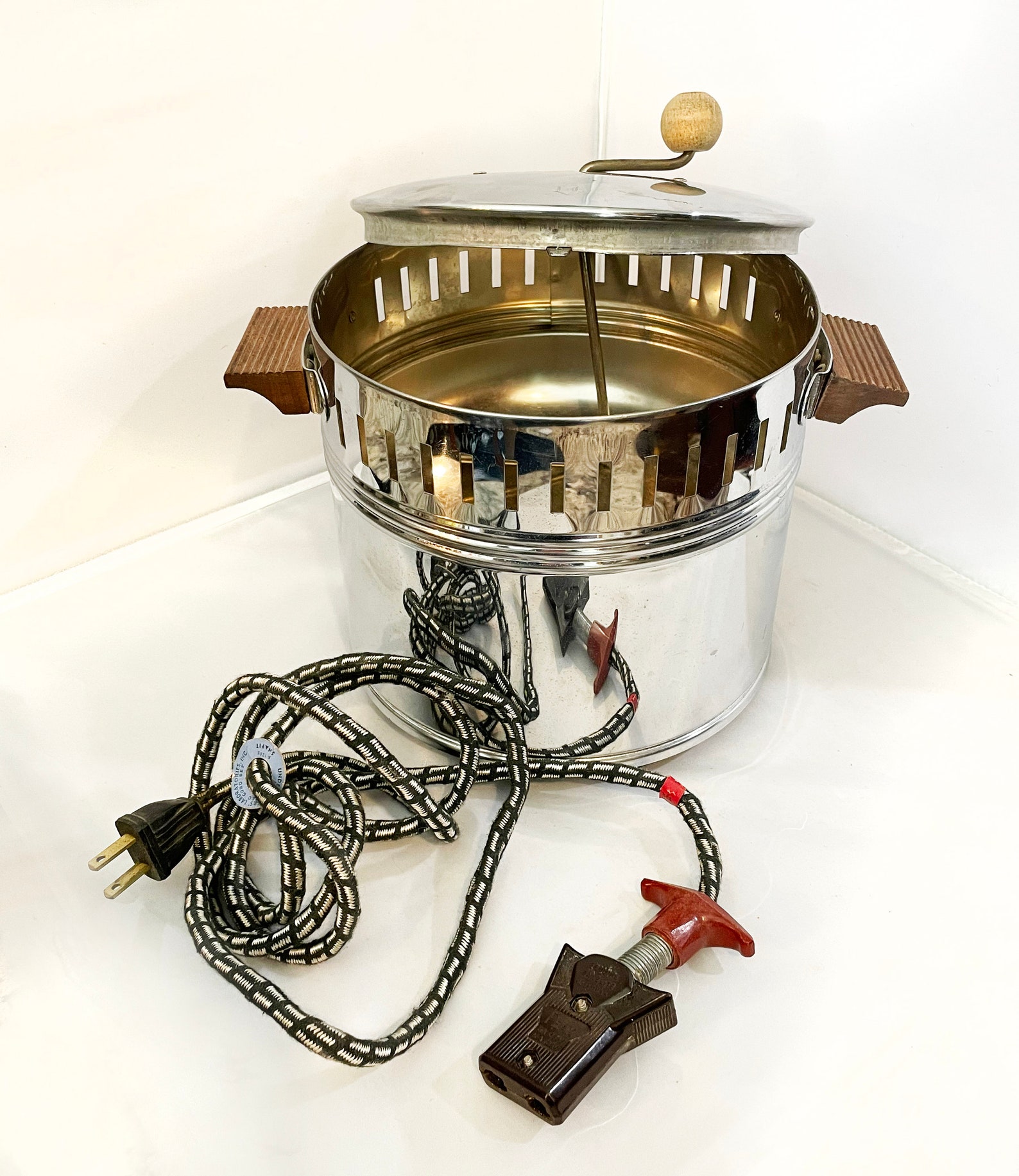 Antique Electric Dominion Style Popcorn Popper from the 1930s Etsy