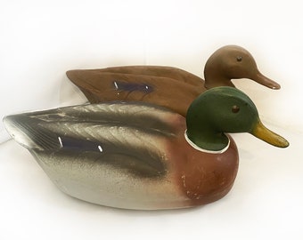 Vintage Herter's Plastic Duck Decoy - Set of 2