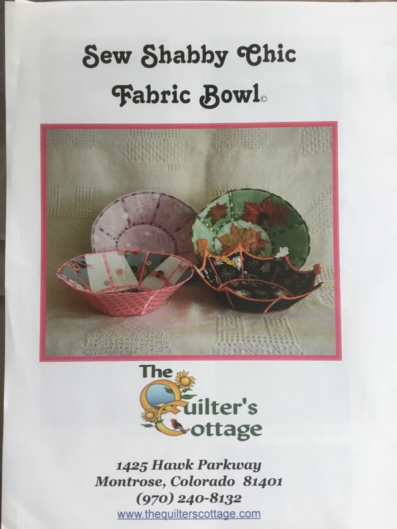 Sew Shabby Chic Bowl Template and Accessory Tool the Etsy