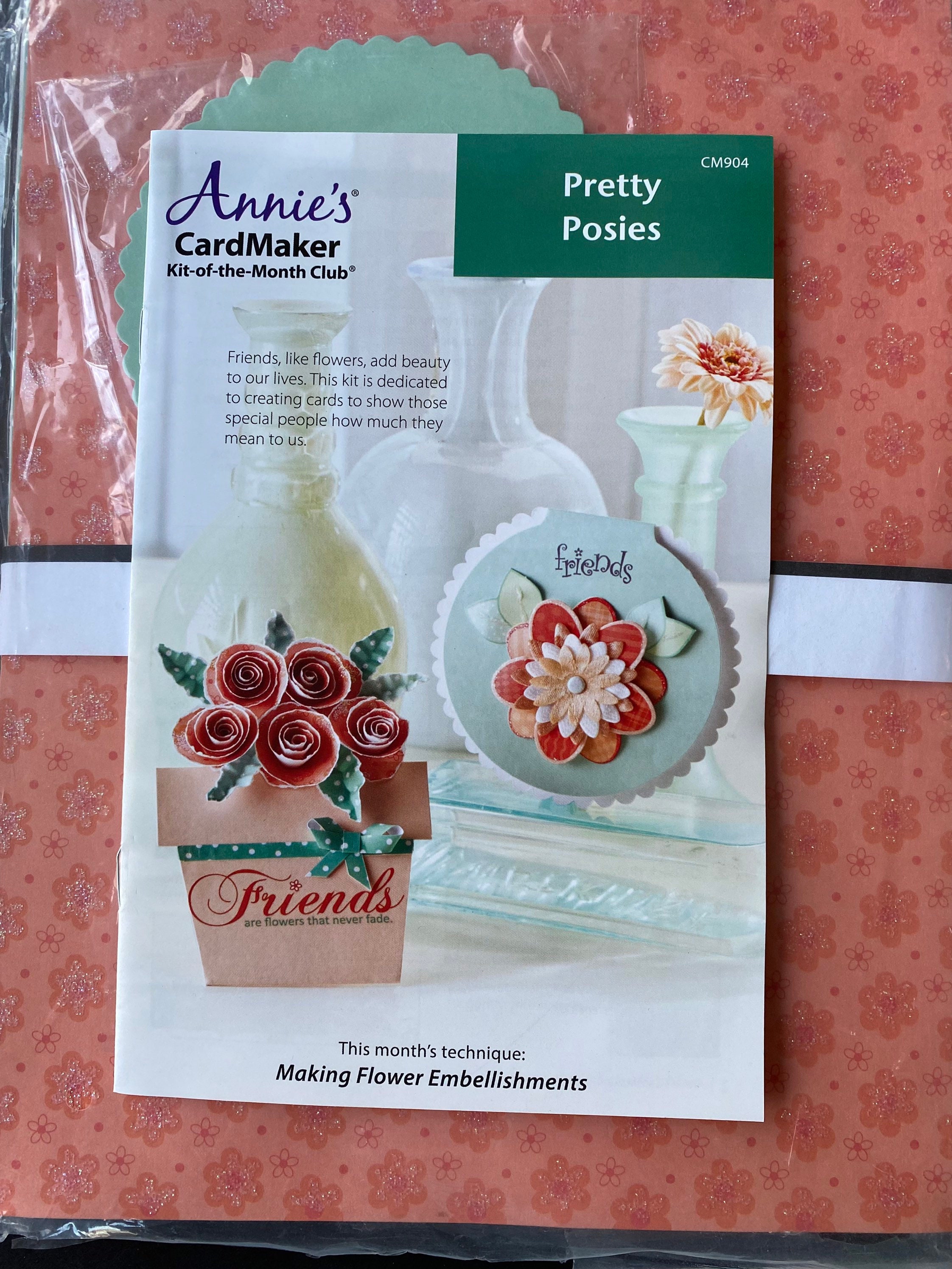 Annies Cardmaker Kit of the Month Club Pretty Posies - Etsy