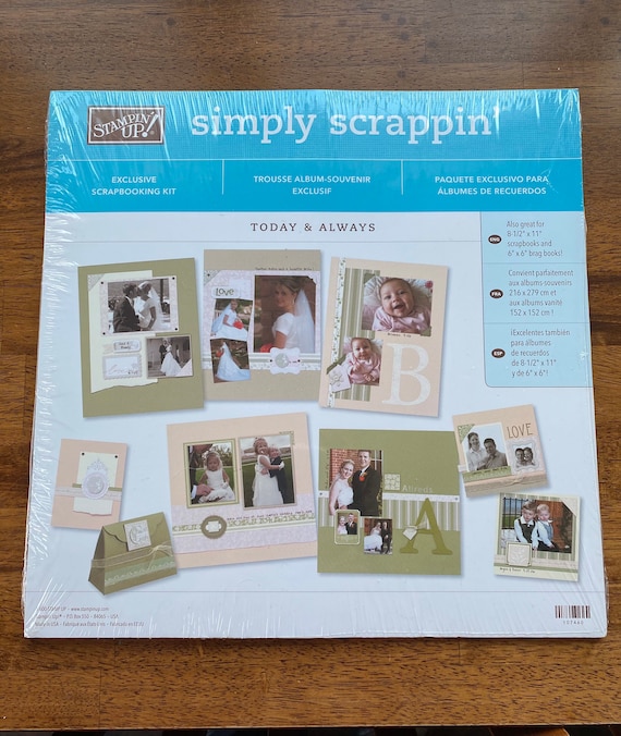 Stampin up Simply Scrappin Scrapbook Kit, Today & Always, Coordinating  Paper and Embellishments Scrapbooking Fun 