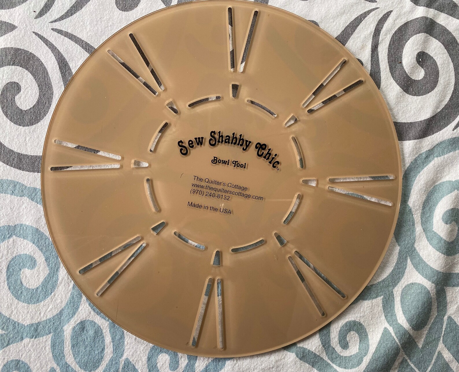 Sew Shabby Chic Bowl Template and Accessory Tool the Etsy