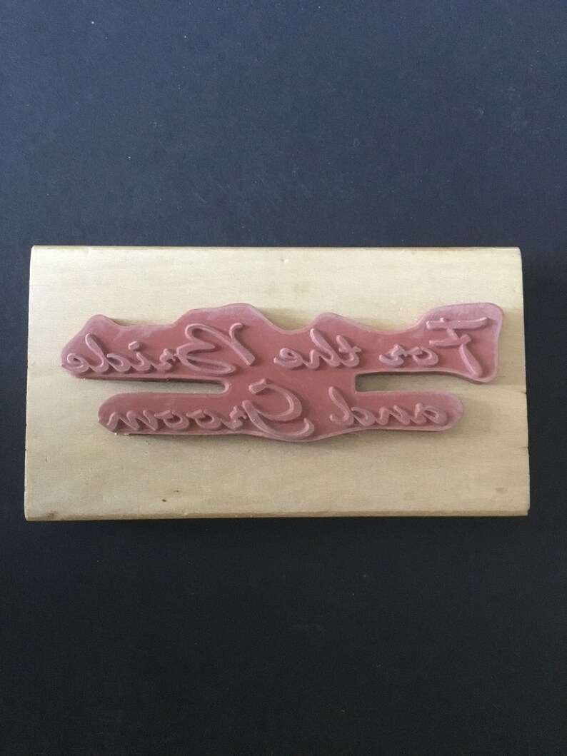 For the Bride and Groom wedding stamp by Anita\u2019s  Rubber Stamps previously owned card making scrapbooking