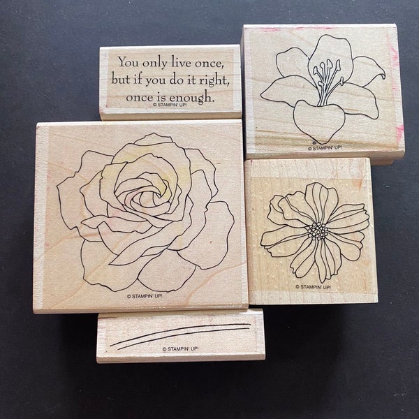 5th Avenue Floral Stampin Up stamp set, flowers, garden, for card making, mixed media, journaling,