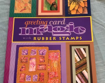 Greeting Card Magic with Rubber Stamps, by Mary Jo McGraw, craft book, art book, patterns, how to stamp, creative ideas