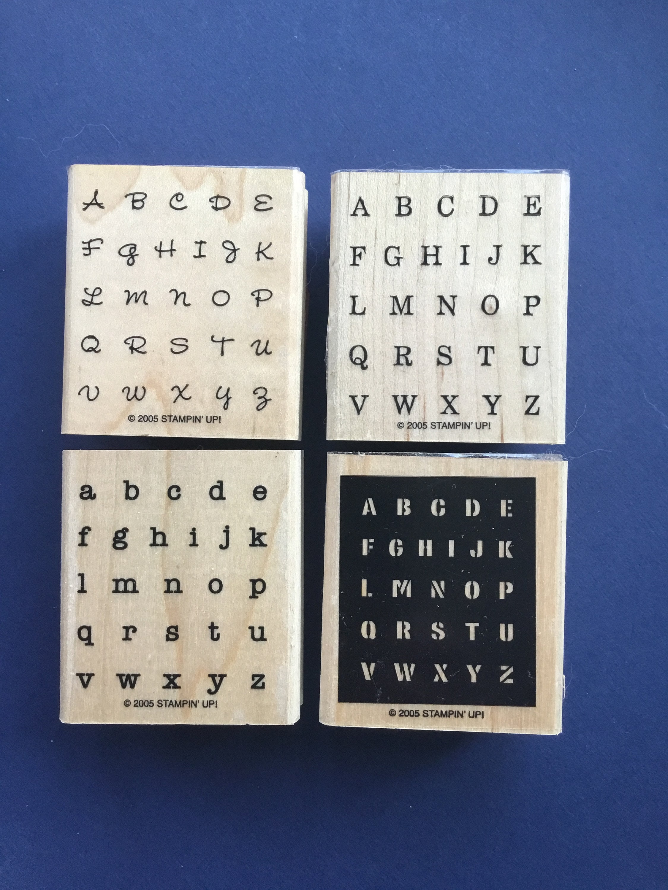 Alphabet Stampin Up stamp set Alphabits Alphabet squares Etsy