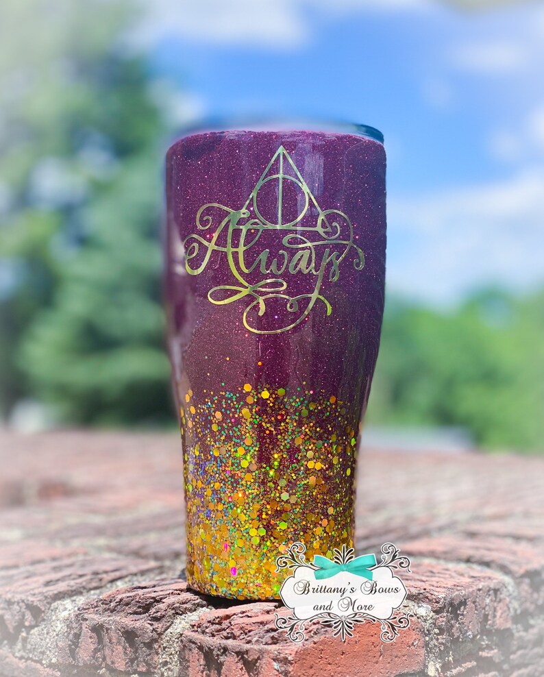 Always Tumbler Stainless Steel Tumbler Handpainted Epoxy Etsy