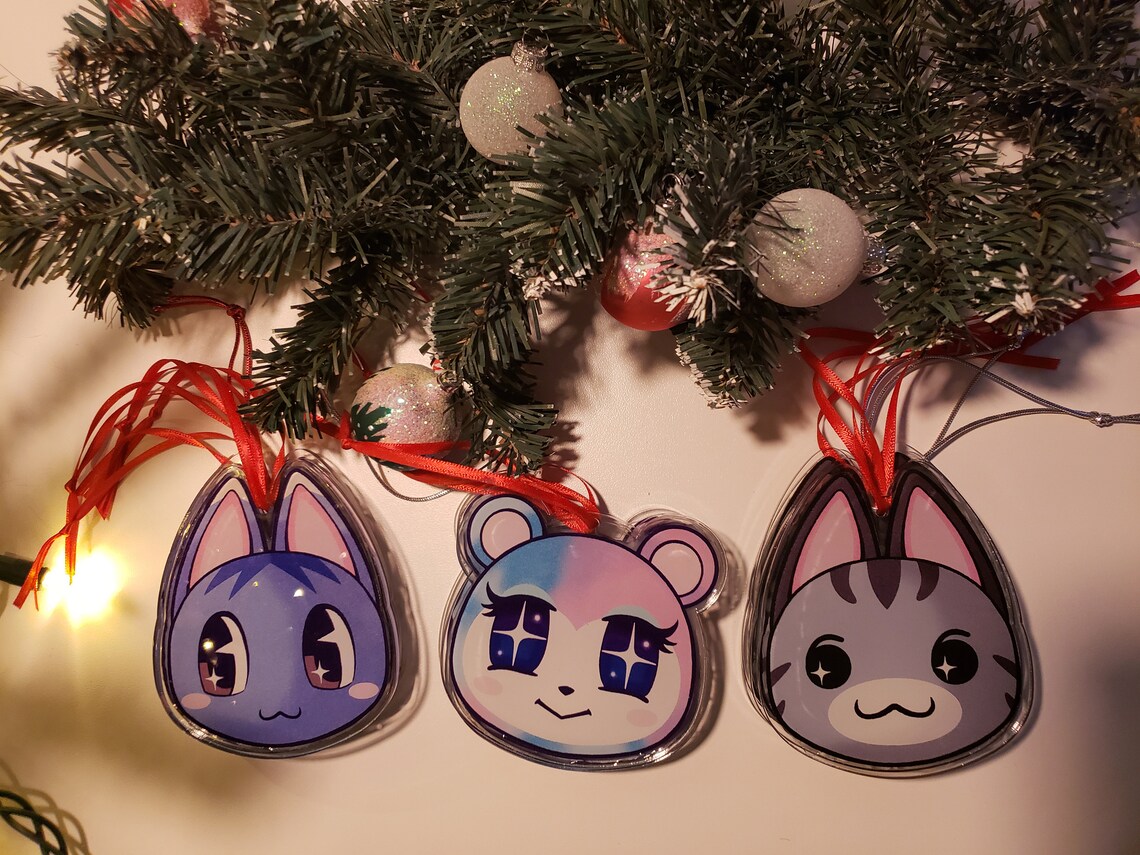 Animal Crossing Christmas Ornaments Etsy